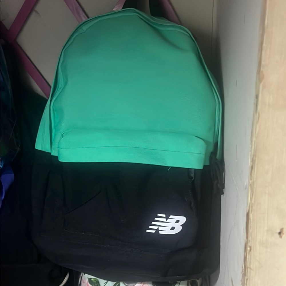 New Balance Green and Black Backpack